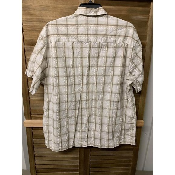 Arrow Mens Short Sleeve Button up Dress Shirt Size XXL 18 - 18 1/2 - Picture 2 of 4